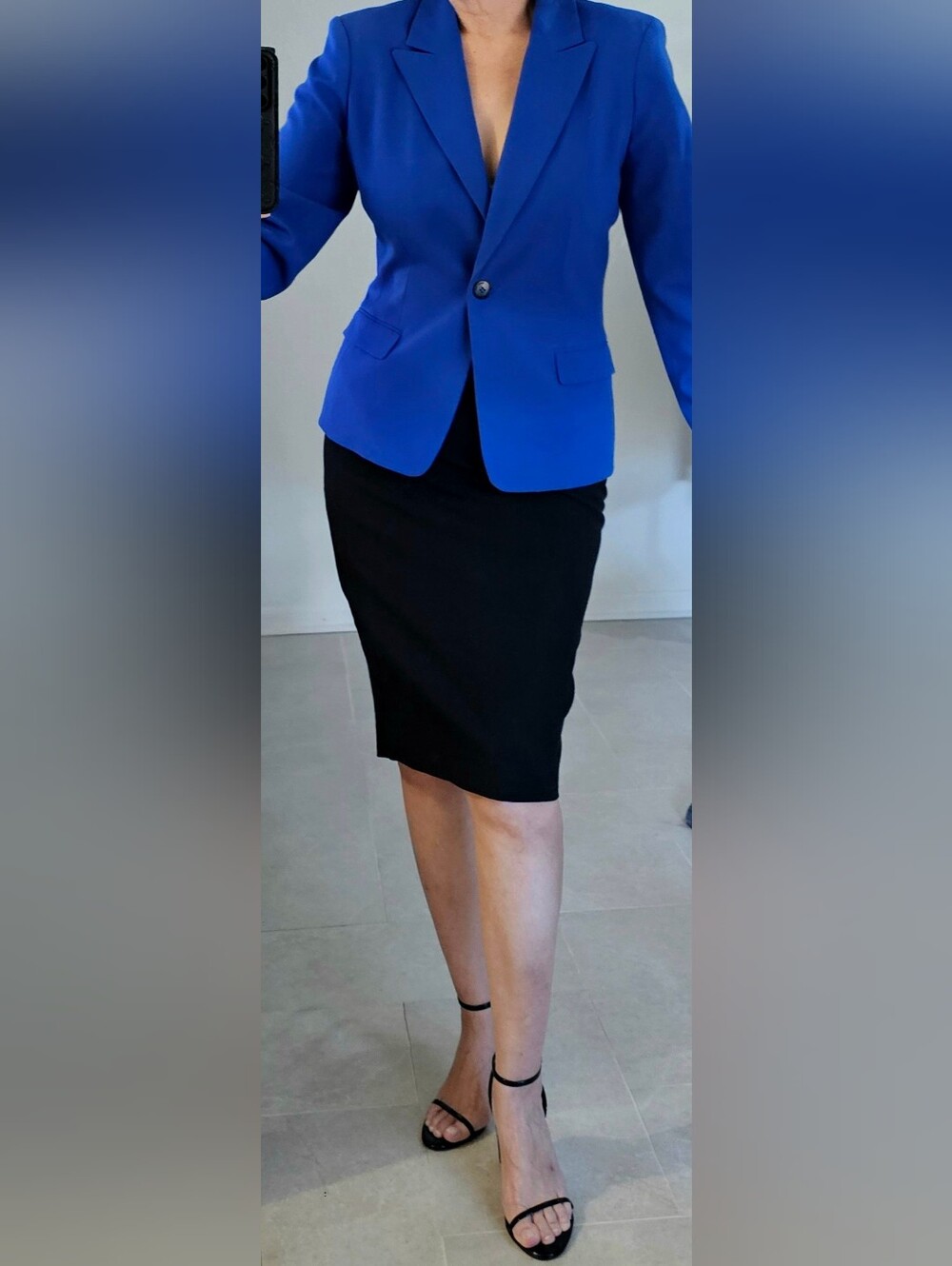 Calvin Klein Jacket And Black Pencil Skirt 10